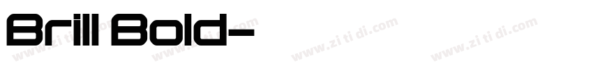 Brill Bold字体转换